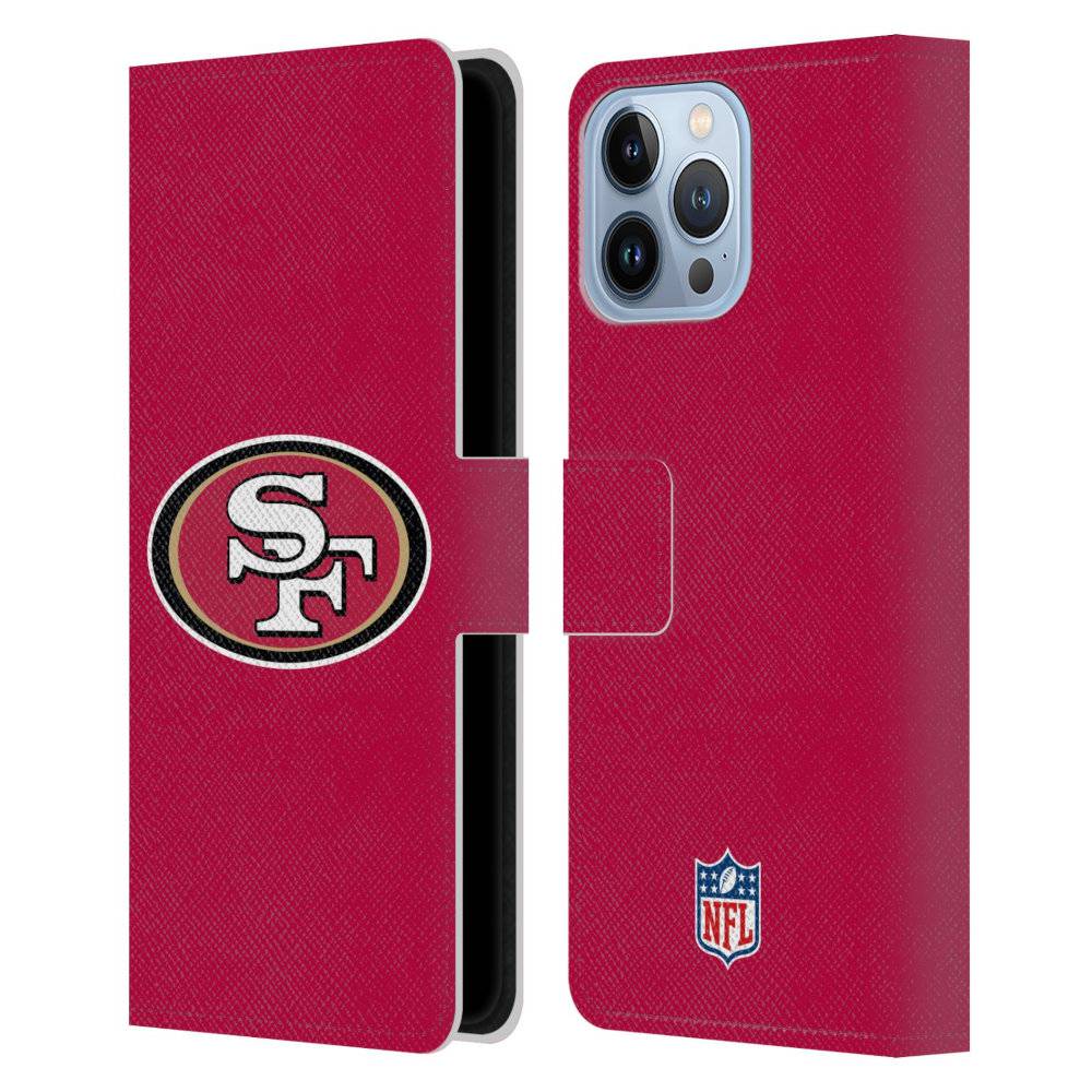 SAN FRANCISCO 49ERS（NFL） ナイナーズ - Plain レザー手帳型 / Apple iPhoneケース 【公式 / オフィシャル】