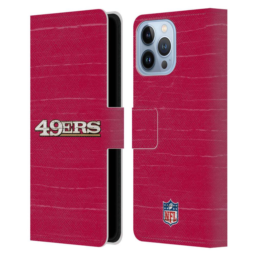 SAN FRANCISCO 49ERS（NFL） ナイナーズ - Distressed レザー手帳型 / Apple iPhoneケース 【公式 / オフィシャル】