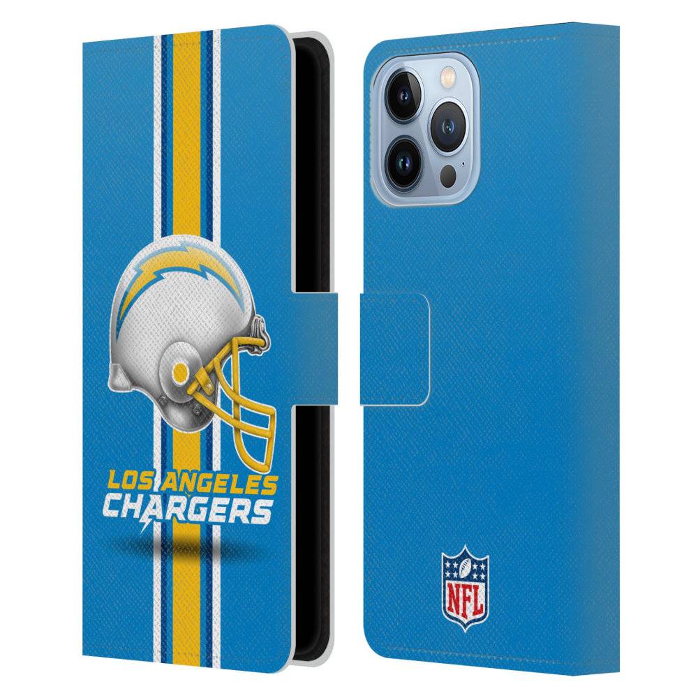 LOS ANGELES CHARGERS（NFL） ロサンゼルスチャージャーズ - Helmet レザー手帳型 / Apple iPhoneケース 【公式 / オフィシャル】