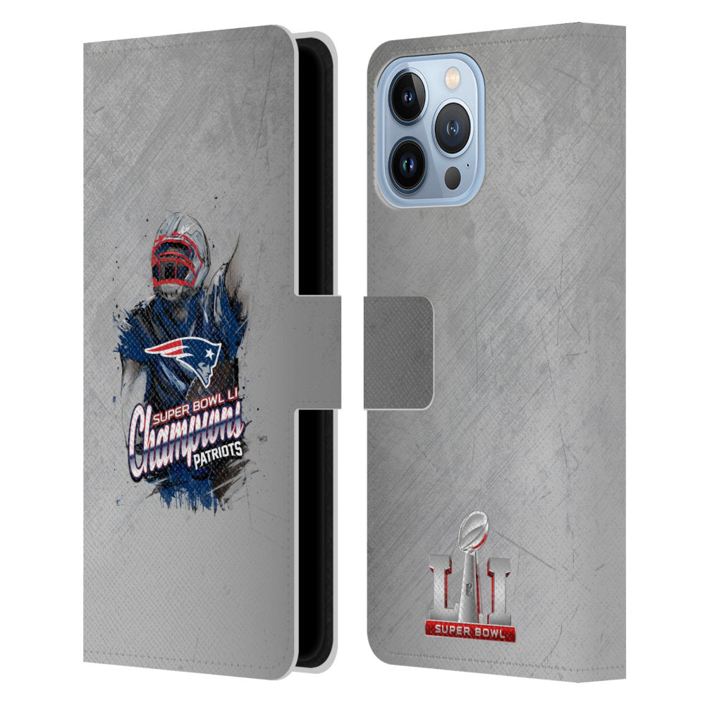 NEW ENGLAND PATRIOTS（NFL） パッツ - New England Patriots 5 レザー手帳型 / Apple iPhoneケース 【公式 / オフィシャル】