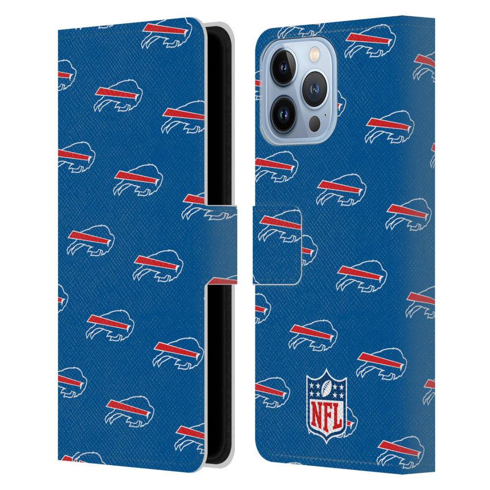 BUFFALO BILLS（NFL） バッファロービルズ - Patterns レザー手帳型 / Apple iPhoneケース 【公式 / オフィシャル】