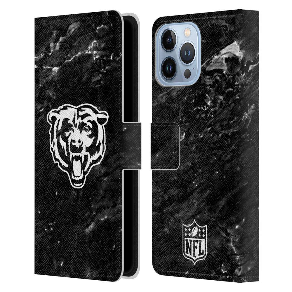 CHICAGO BEARS（NFL） シカゴベアーズ - Marble レザー手帳型 / Apple iPhoneケース 【公式 / オフィシャル】