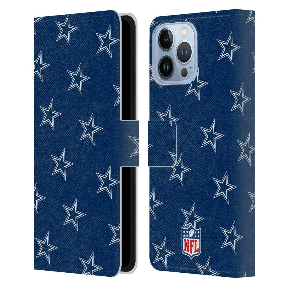 DALLAS COWBOYS（NFL） ダラスカウボーイズ - Patterns レザー手帳型 / Apple iPhoneケース 【公式 / オフィシャル】