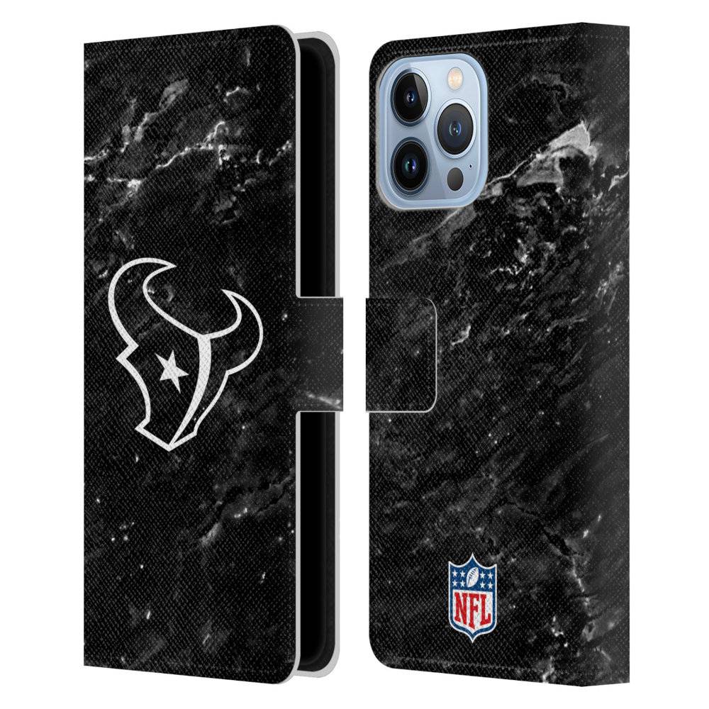 HOUSTON TEXANS（NFL） ヒューストンテキサンズ - Marble レザー手帳型 / Apple iPhoneケース 【公式 / オフィシャル】