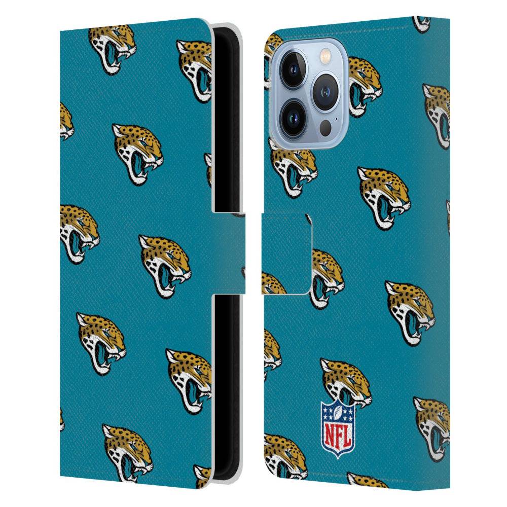 JACKSONVILLE JAGUARS（NFL） ジャクソンビルジャガーズ - Patterns レザー手帳型 / Apple iPhoneケース 【公式 / オフィシャル】