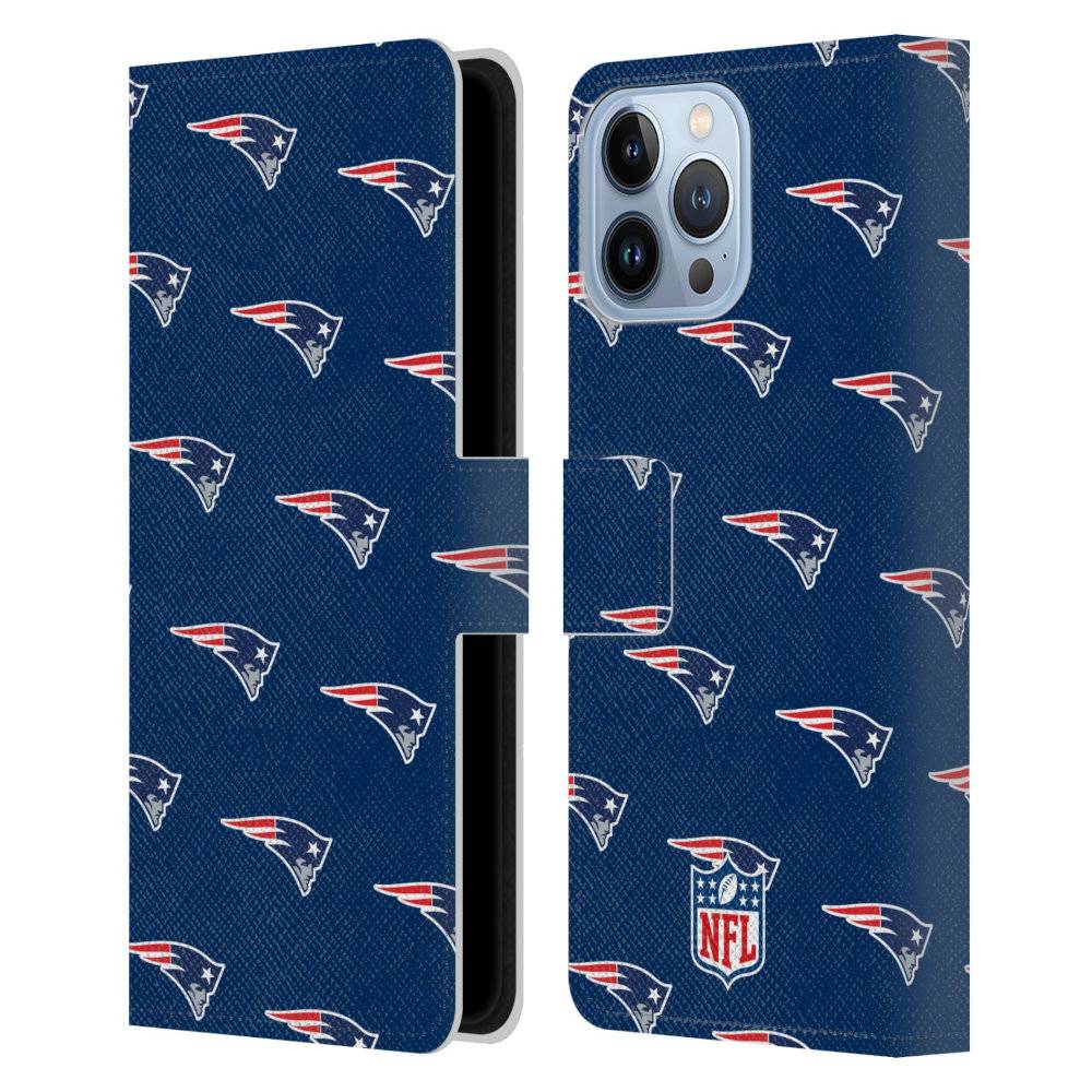 NEW ENGLAND PATRIOTS（NFL） パッツ - Patterns レザー手帳型 / Apple iPhoneケース 【公式 / オフィシャル】