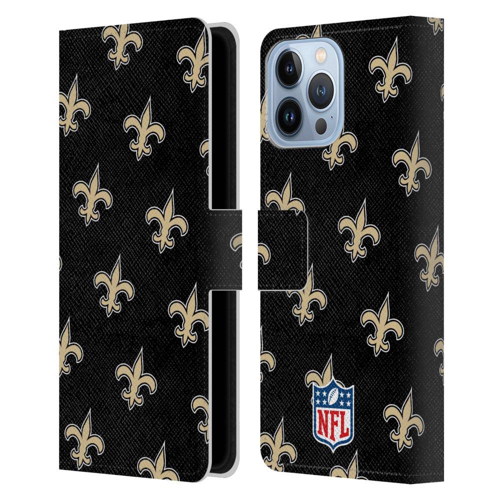 NEW ORLEANS SAINTS（NFL） ニューオーリンズセインツ - Patterns レザー手帳型 / Apple iPhoneケース 【公式 / オフィシャル】