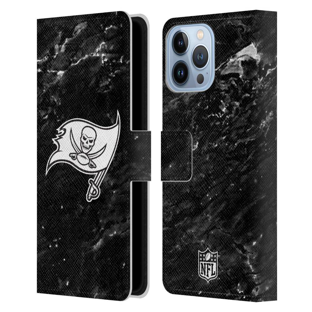 TAMPA BAY BUCCANEERS（NFL） バックス - Marble レザー手帳型 / Apple iPhoneケース 【公式 / オフィシャル】