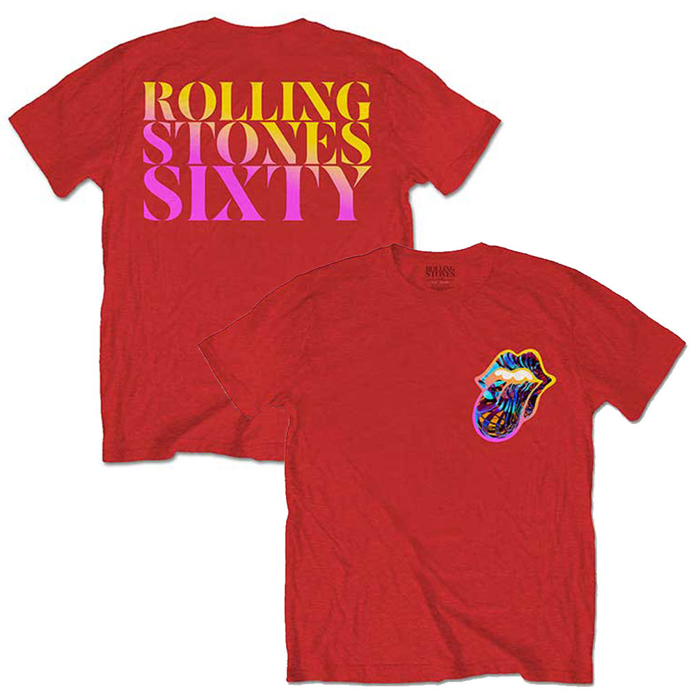 
                  
                    ROLLING STONES ローリングストーンズ (デビュー作 60周年 ) - Sixty Gradient Text / バックプリントあり / Tシャツ / メンズ 【公式 / オフィシャル】
                  
                