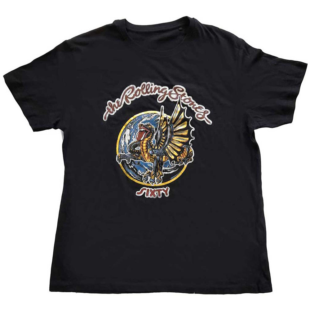 
                  
                    ROLLING STONES ローリングストーンズ (デビュー作 60周年 ) - Sixty Dragon Globe / 箔プリント / Tシャツ / メンズ 【公式 / オフィシャル】
                  
                