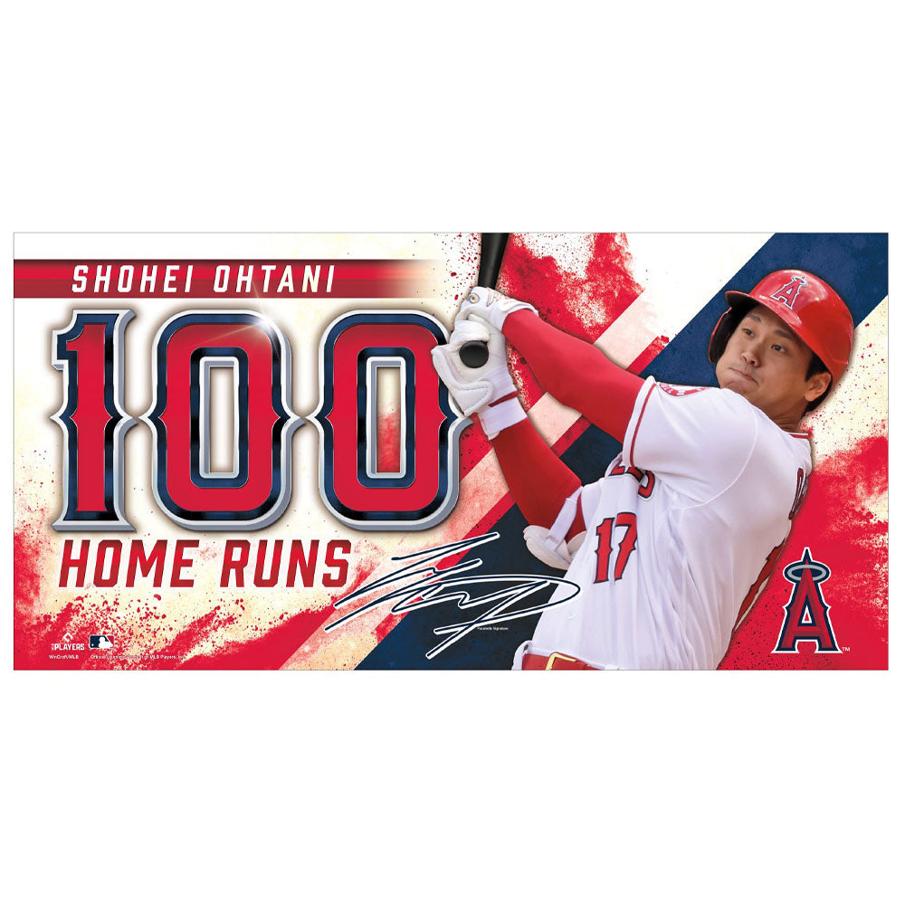 【ラスト販売/限定商品】SHOHEI OHTANI 大谷翔平 - エンジェルス MLBホームラン100号 記念限定商品 / Beach Towel / タオル 【公式 / オフィシャル】