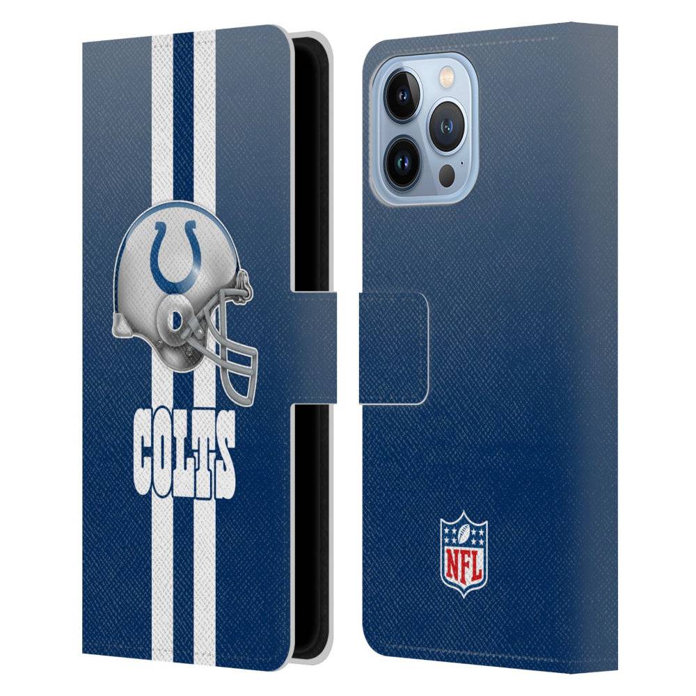 INDIANAPOLIS COLTS（NFL） インディアナポリスコルツ - Helmet レザー手帳型 / Apple iPhoneケース 【公式 / オフィシャル】