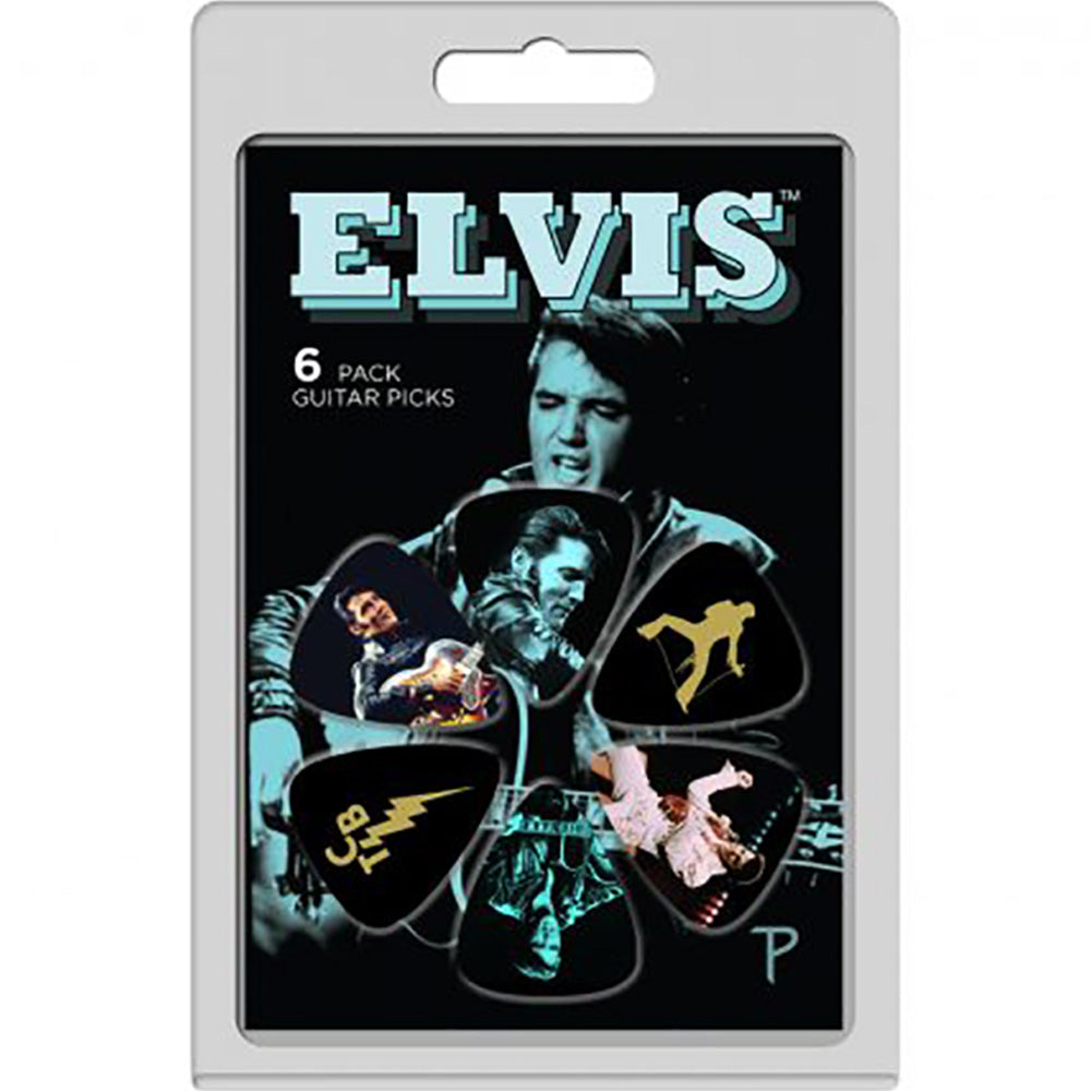 ELVIS PRESLEY エルヴィスプレスリー (11月 ドキュメンタリー 配信 ) - TCB / 6枚セット / ギターピック 【公式 / オフィシャル】