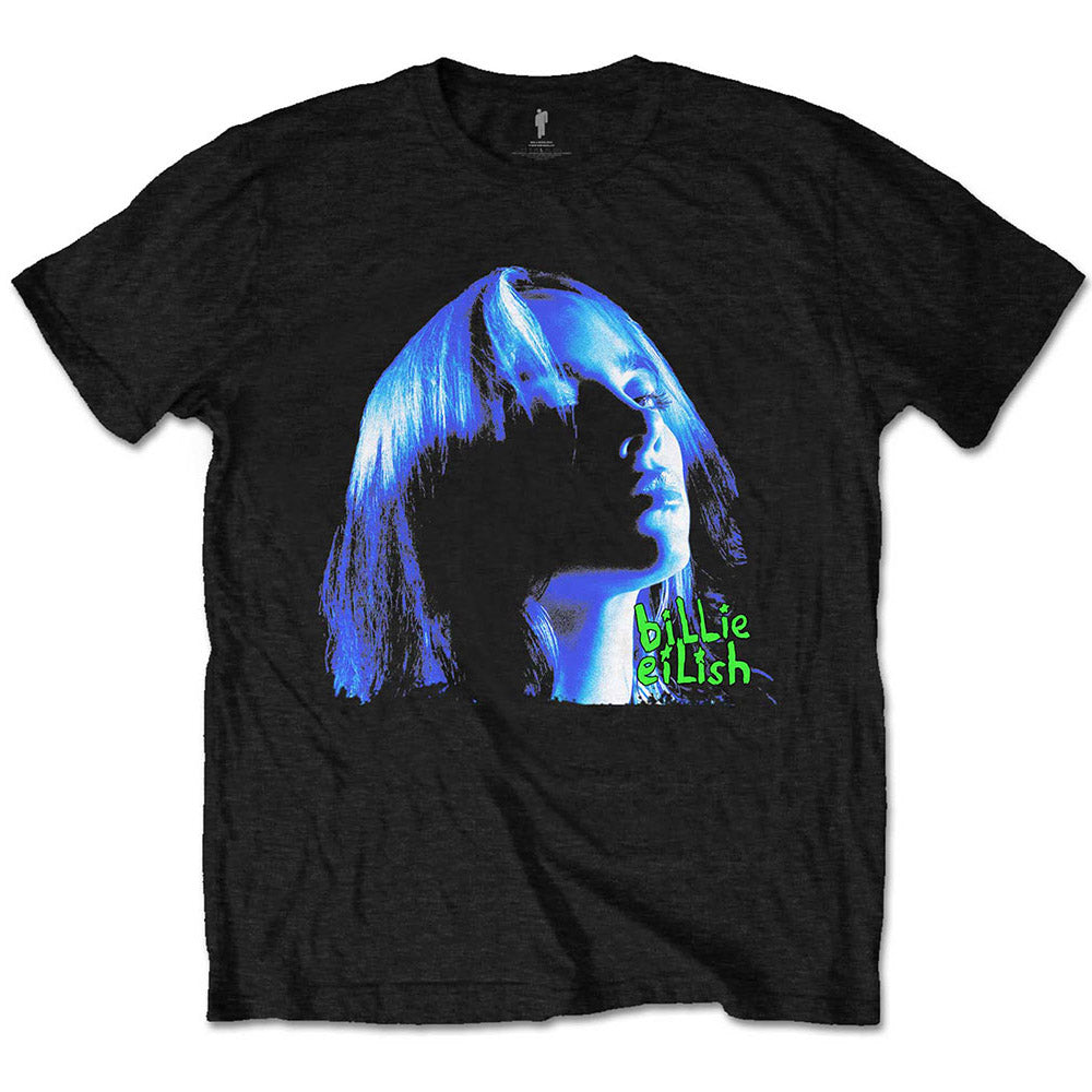 BILLIE EILISH ビリーアイリッシュ (新作 発売 ) Neon Shadow Blue Tシャツ メンズ  公式 オフィシャル