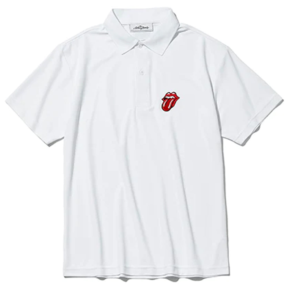 ROLLING STONES ローリングストーンズ (デビュー作 60周年 ) - Rolling Stones Logo / White / ポロシャツ / メンズ 【公式 / オフィシャル】