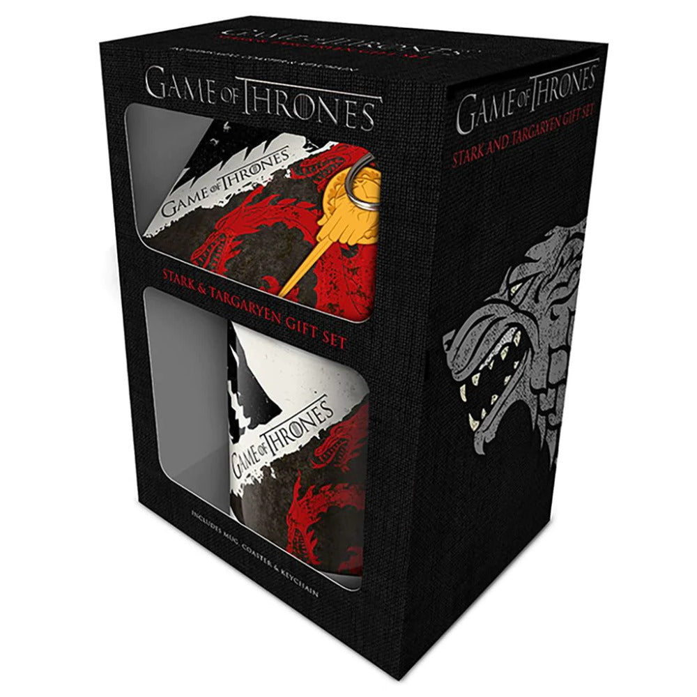 GAME OF THRONES ゲーム・オブ・スローンズ - Stark & Targaryen / マグカップ コースター キーホルダー セット / マグカップ 【公式 / オフィシャル】