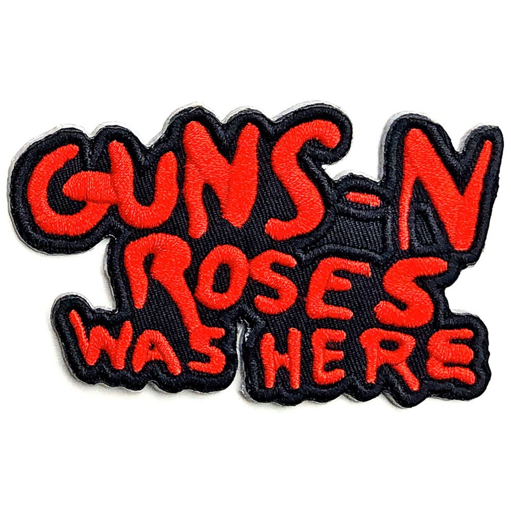 GUNS N ROSES ガンズアンドローゼズ - Cut-Out Was Here / ワッペン 【公式 / オフィシャル】