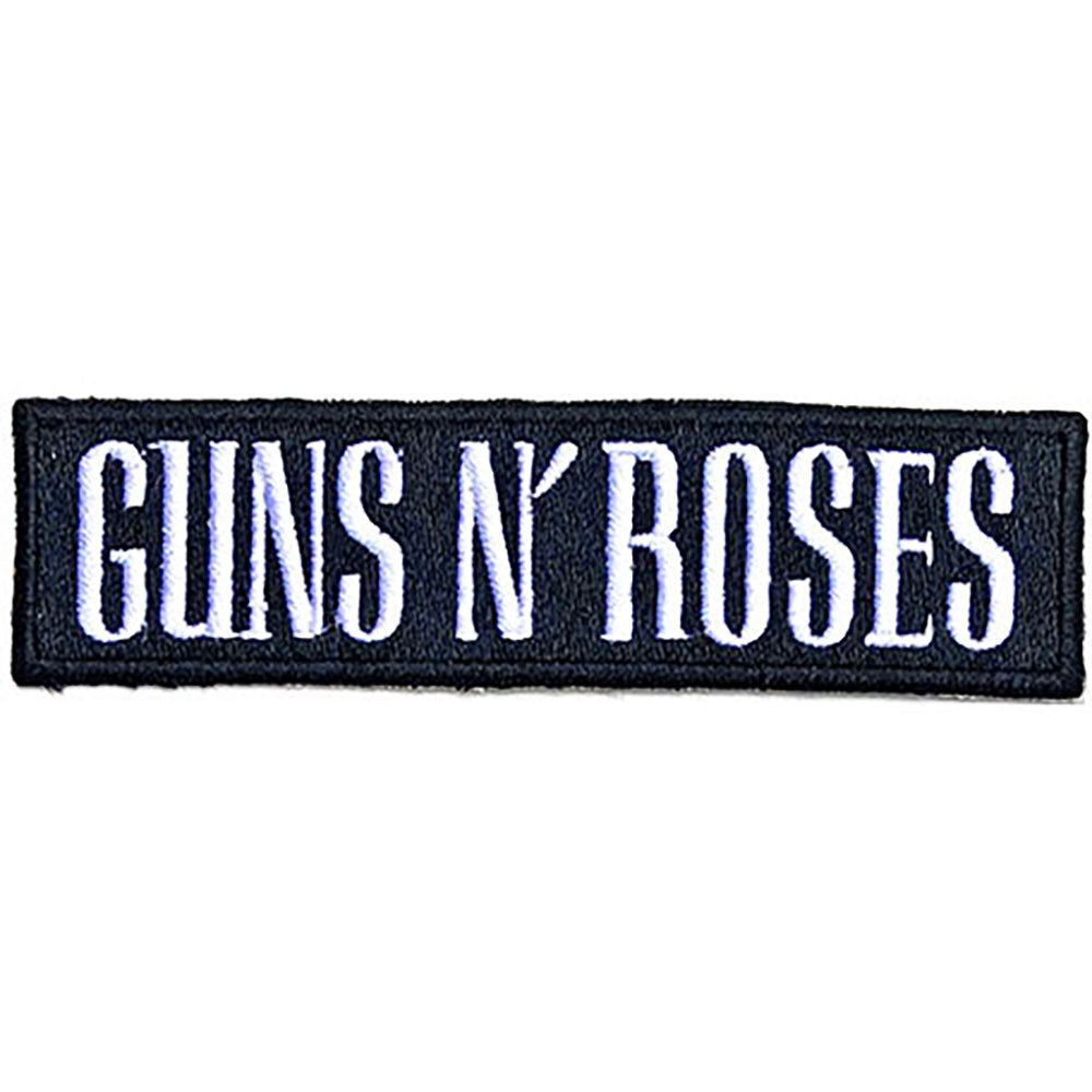 GUNS N ROSES ガンズアンドローゼズ - Text Logo / ワッペン 【公式 / オフィシャル】