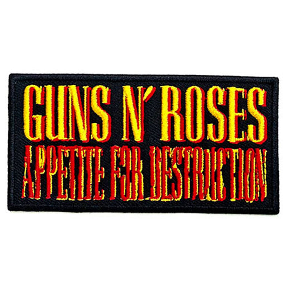 GUNS N ROSES ガンズアンドローゼズ - Appetite For Destruction / ワッペン 【公式 / オフィシャル】