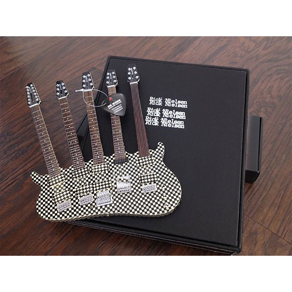 CHEAP TRICK チープトリック RICK NIELSEN Five-Neck Checkered ミニチュア楽器 公式 オフィシャル