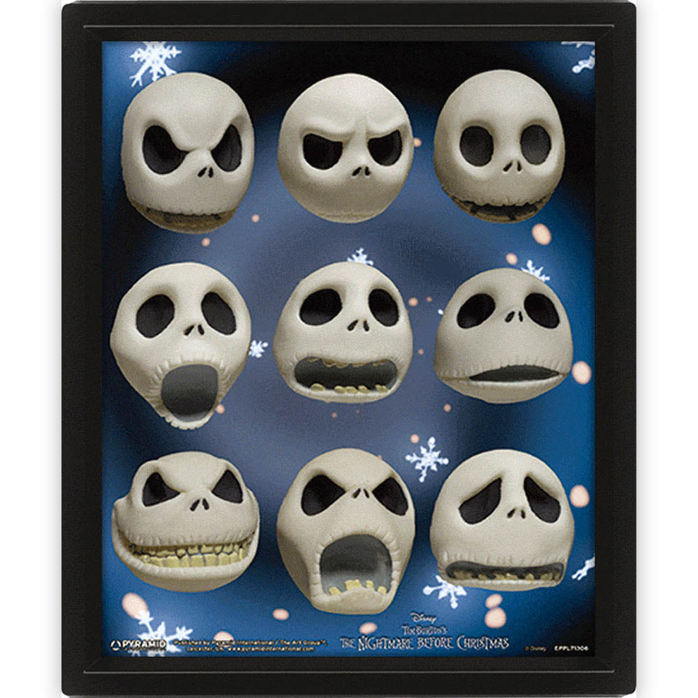 
                  
                    NIGHTMARE BEFORE CHRISTMAS ナイトメアー・ビフォア・クリスマス - Jack Expressions / 3D Lenticular / インテリア額 【公式 / オフィシャル】
                  
                