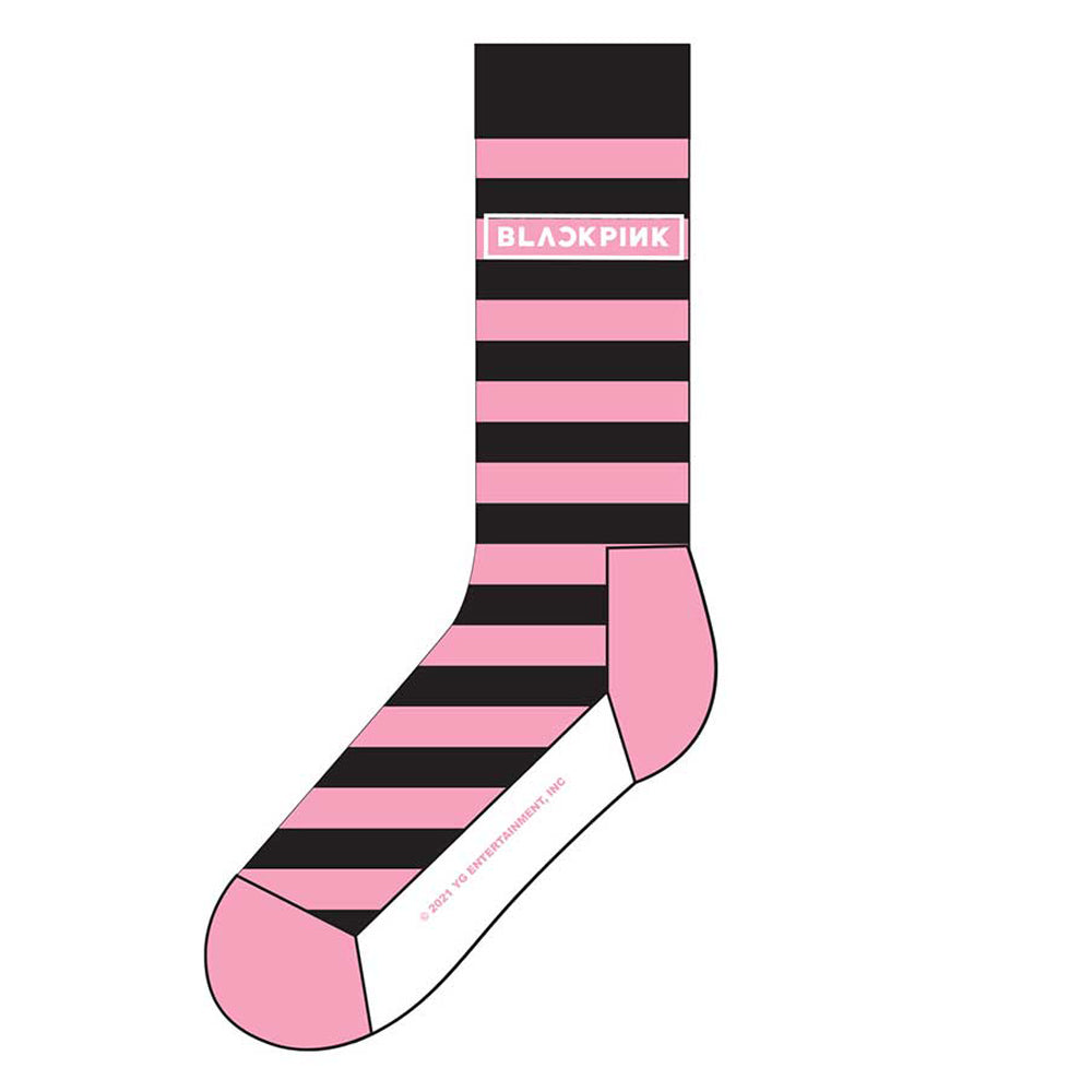 BLACKPINK ブラックピンク Stripes & Logo ソックス メンズ  公式 オフィシャル