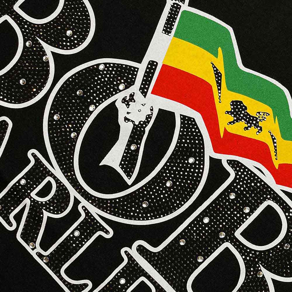 
                  
                    BOB MARLEY ボブマーリー (映画 公開記念 ) Flag Logo Diamante（ブランド） Tシャツ 公式 オフィシャル
                  
                