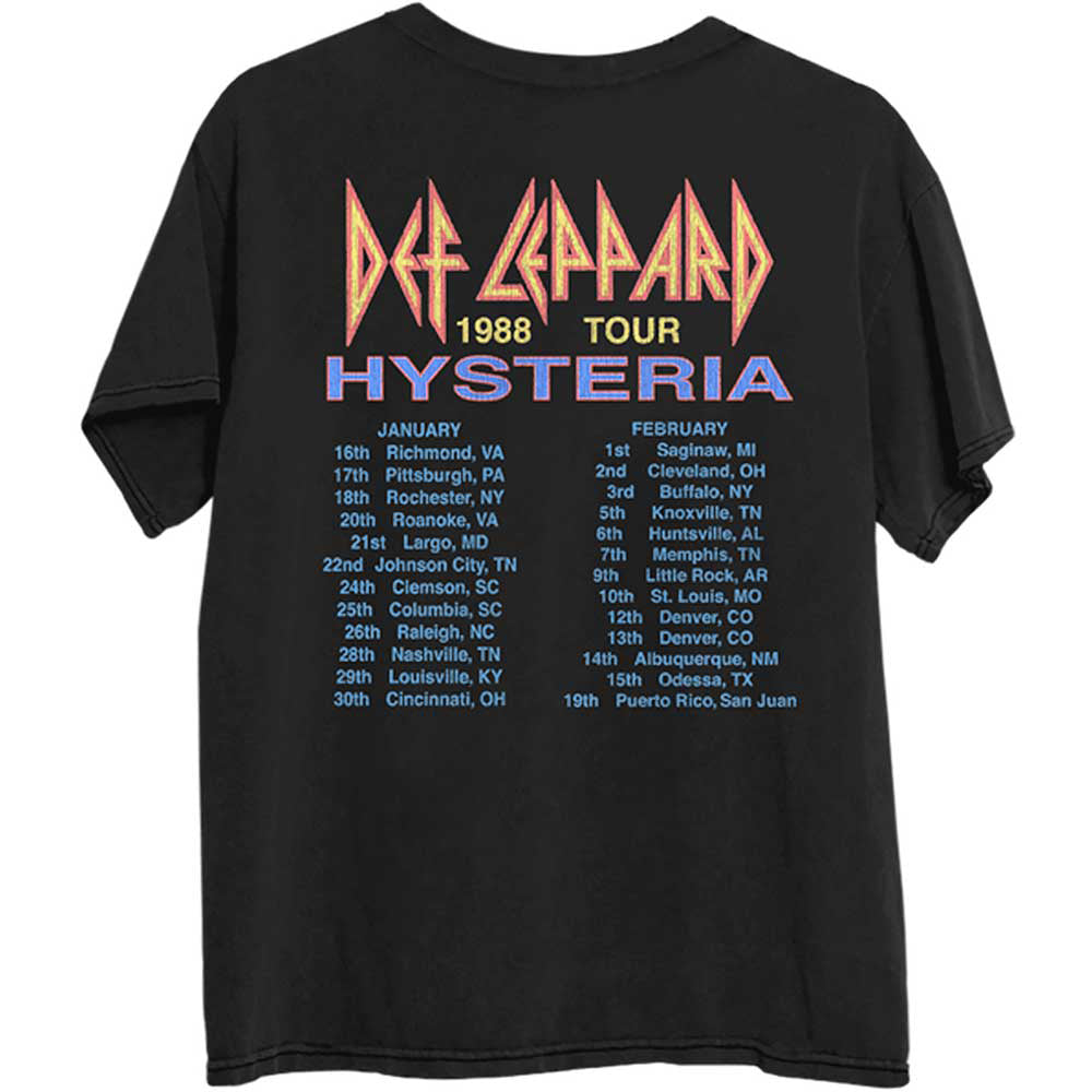 
                  
                    DEF LEPPARD デフレパード - Hysteria '88 / バックプリントあり / Tシャツ / メンズ
                  
                