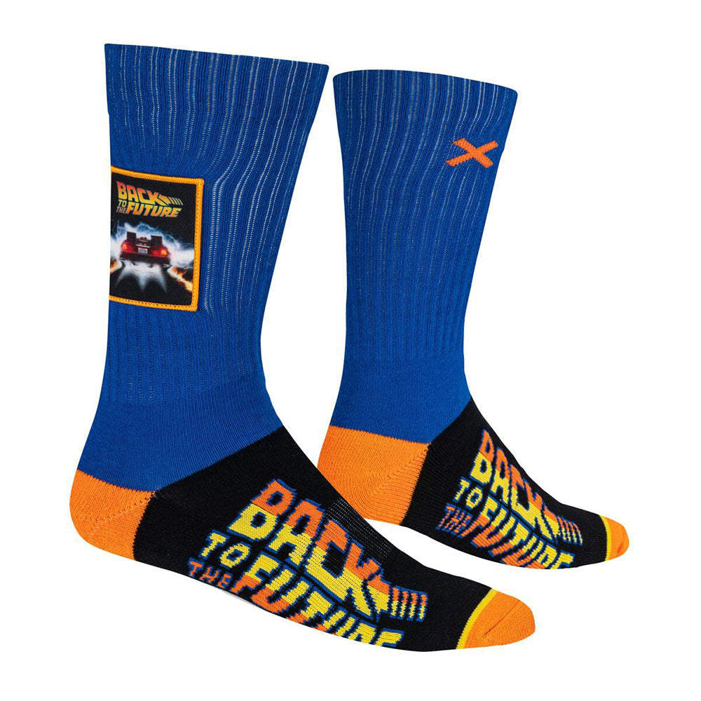 BACK TO THE FUTURE - (「BTTF2」 35周年 ) - Mens Crew Sideways / ワッペン付き / OddSox（ブランド）