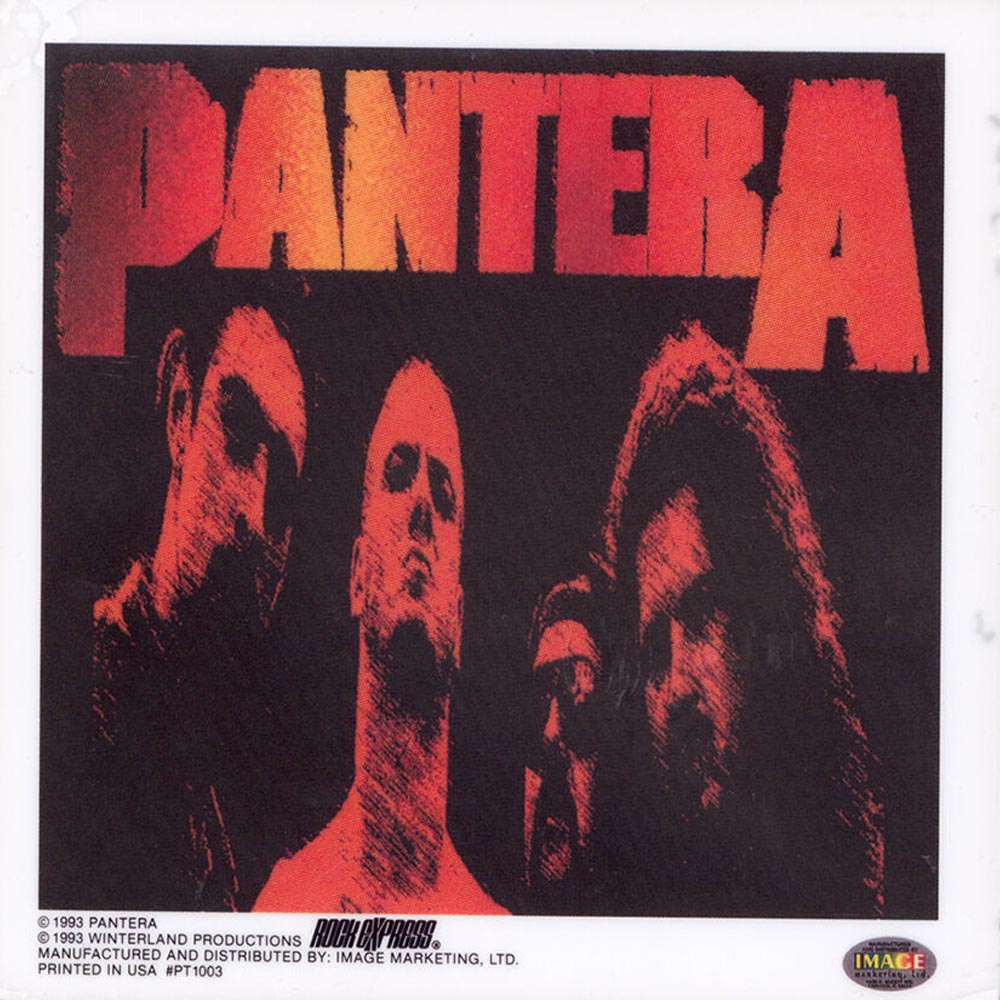 PANTERA パンテラ - Red / Static Sticker / ステッカー 【公式 / オフィシャル】