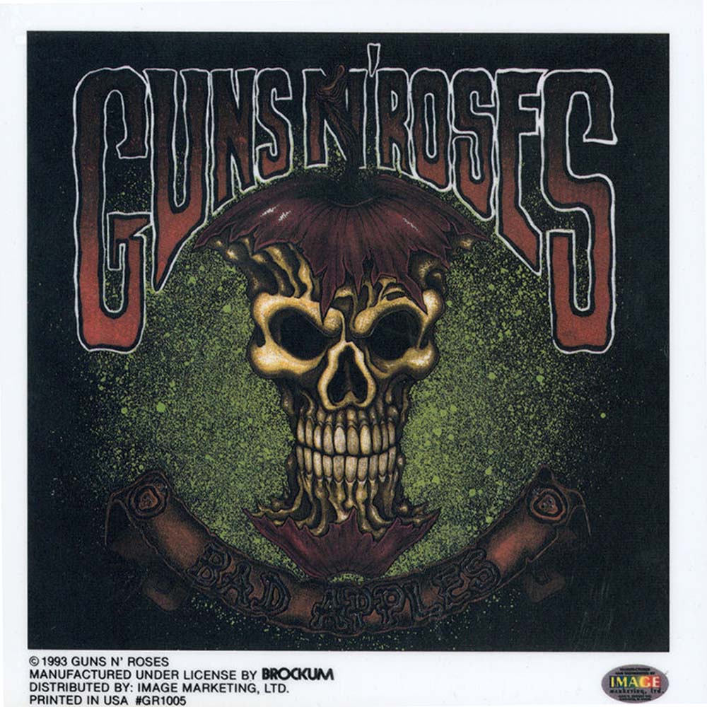 GUNS N ROSES - Bad Apple / Static Sticker