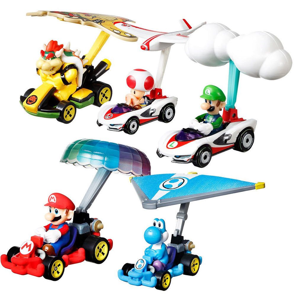 SUPER MARIO スーパーマリオ - Mario Kart Hot Wheels Gliders Mix 3 2022 8個セット / フィギュア・人形 【公式 / オフィシャル】