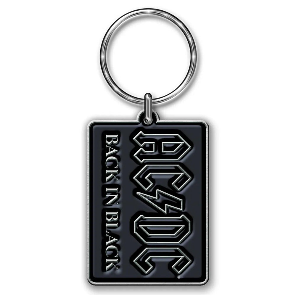 AC/DC エーシーディーシー BACK IN BLACK キーホルダー 公式 オフィシャル