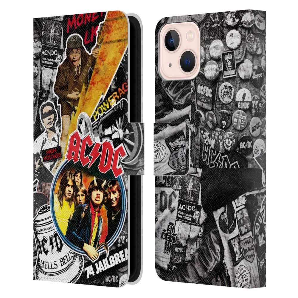 AC/DC エーシーディーシー Icons レザー手帳型 Apple iPhoneケース 公式 オフィシャル