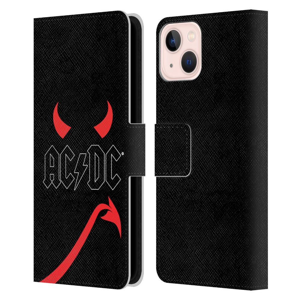 AC/DC エーシーディーシー Horns And Tail レザー手帳型 Apple iPhoneケース 公式 オフィシャル