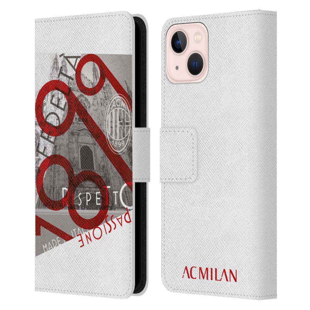 AC MILAN ACミラン (創設 125年 )  Passion レザー手帳型 Apple iPhoneケース 公式 オフィシャル