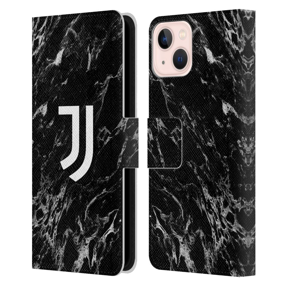 JUVENTUS FC ユヴェントスFC - Marble / Black レザー手帳型 / Apple iPhoneケース 【公式 / オフィシャル】