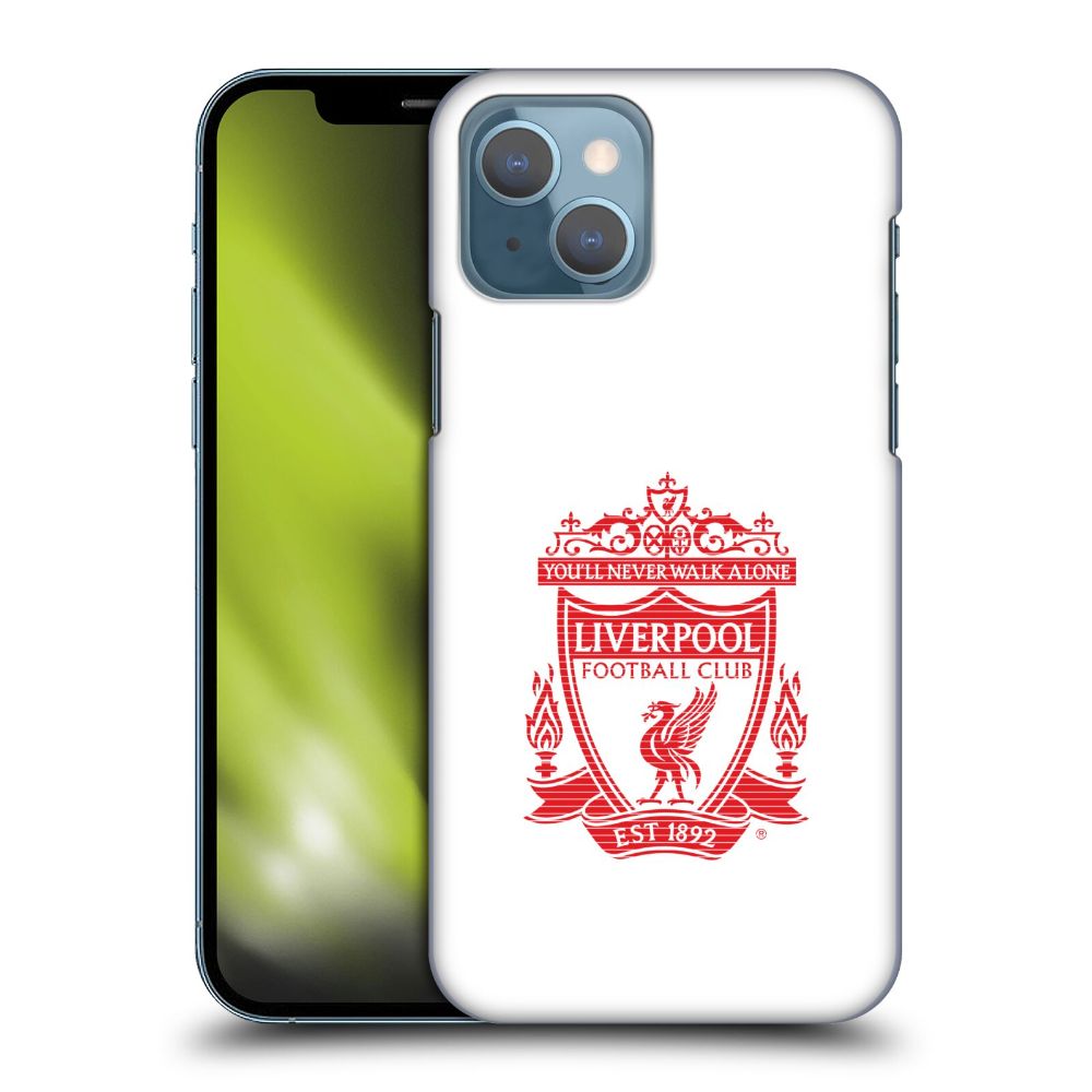 LIVERPOOL FC リヴァプールFC - Crest 2 / White ハード case / Apple iPhoneケース 【公式 / オフィシャル】