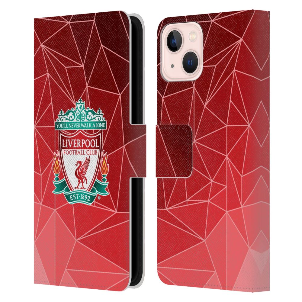 LIVERPOOL FC リヴァプールFC - Geometric レザー手帳型 / Apple iPhoneケース 【公式 / オフィシャル】