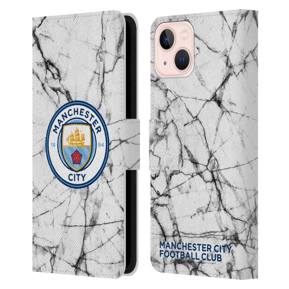 MANCHESTER CITY FC マンチェスターシティFC - Full Colour レザー手帳型 / Apple iPhoneケース 【公式 / オフィシャル】