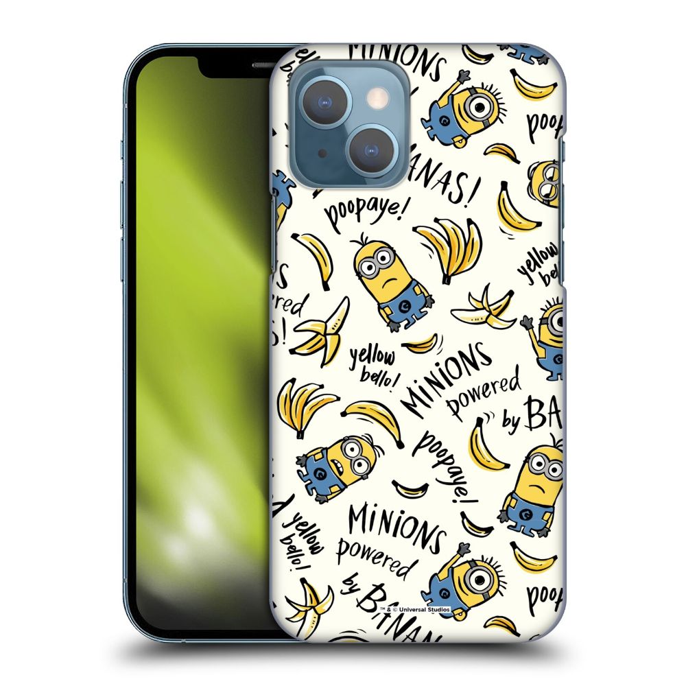 MINIONS ミニオンズ (新作 公開記念 ) - Banana Doodle Pattern ハード case / Apple iPhoneケース 【公式 / オフィシャル】