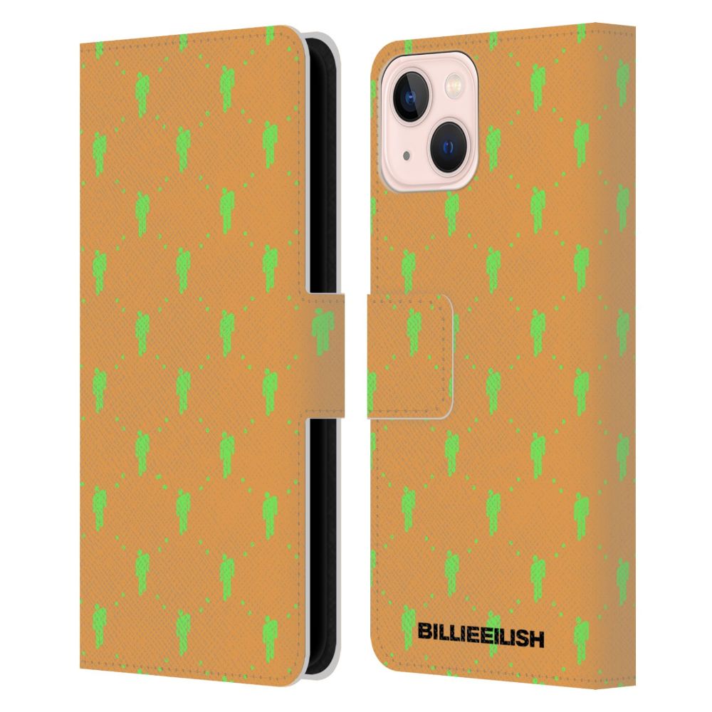 BILLIE EILISH ビリーアイリッシュ (新作 発売 ) Blohsh Pattern レザー手帳型 公式 オフィシャル