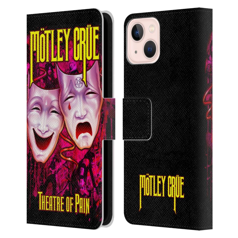 MOTLEY CRUE モトリークルー - Key Art / Theater Of Pain レザー手帳型 / Apple iPhoneケース 【公式 / オフィシャル】