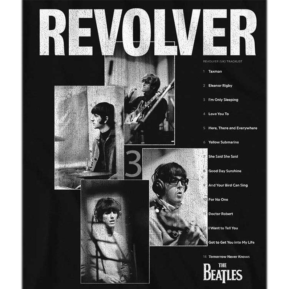 THE BEATLES ビートルズ (ABBEY ROAD 55周年 ) - Revolver Tracklist / Tシャツ / メンズ 【公式 / オフィシャル】