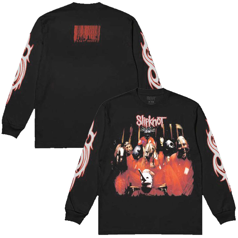 SLIPKNOT スリップノット (デビュー 25周年 ) - Spit it Out / バックプリントあり / アームプリントあり / 長袖 / Tシャツ / メンズ 【公式 / オフィシャル】