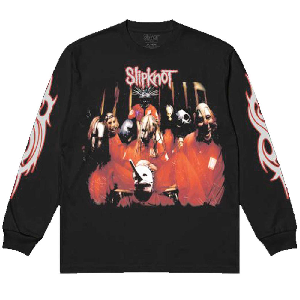 SLIPKNOT スリップノット (デビュー 25周年 ) - Spit it Out / バックプリントあり / アームプリントあり / 長袖 / Tシャツ / メンズ 【公式 / オフィシャル】