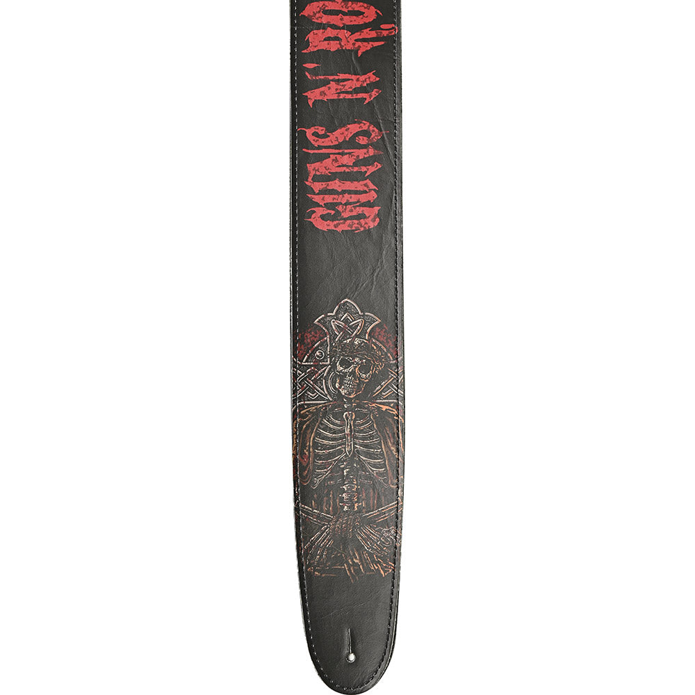 
                  
                    GUNS N ROSES ガンズアンドローゼズ - 2.5inch Leather STRAP / ギターストラップ 【公式 / オフィシャル】
                  
                