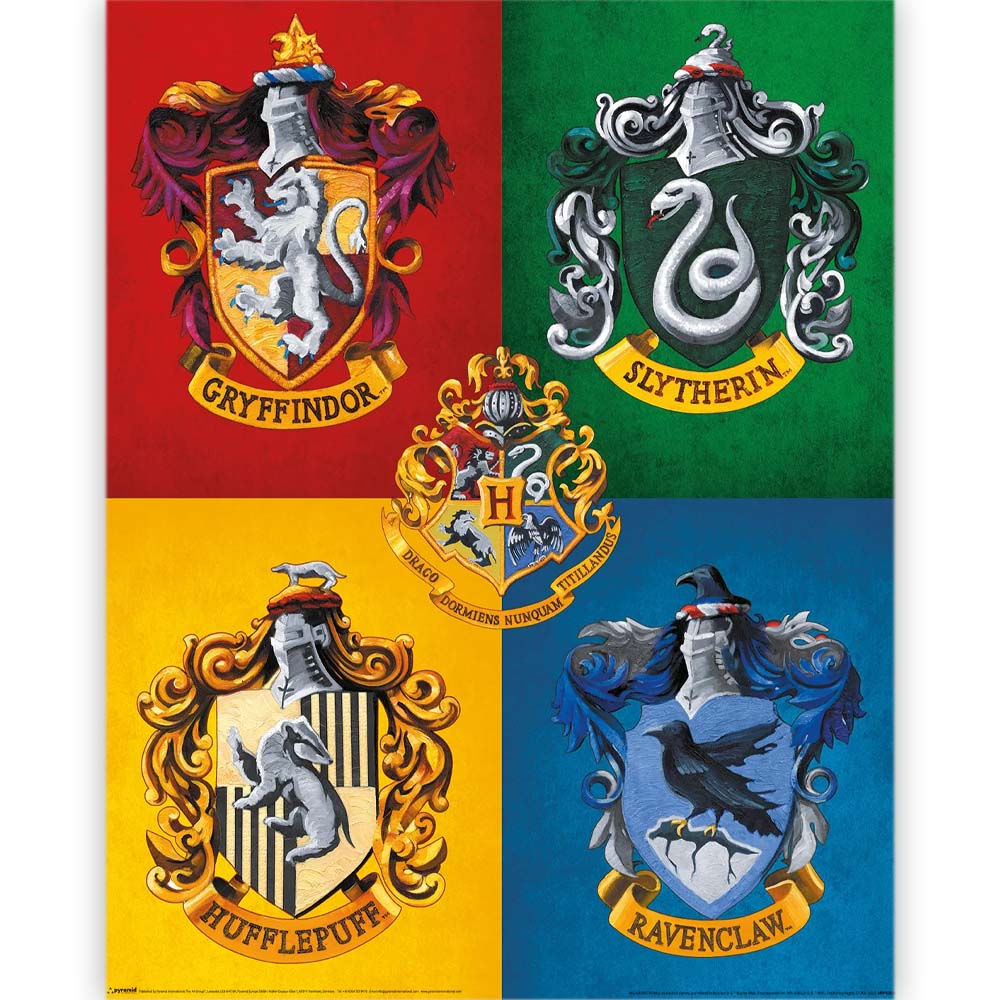 HARRY POTTER ハリーポッター - Colourful Crests / ポスター 【公式 / オフィシャル】