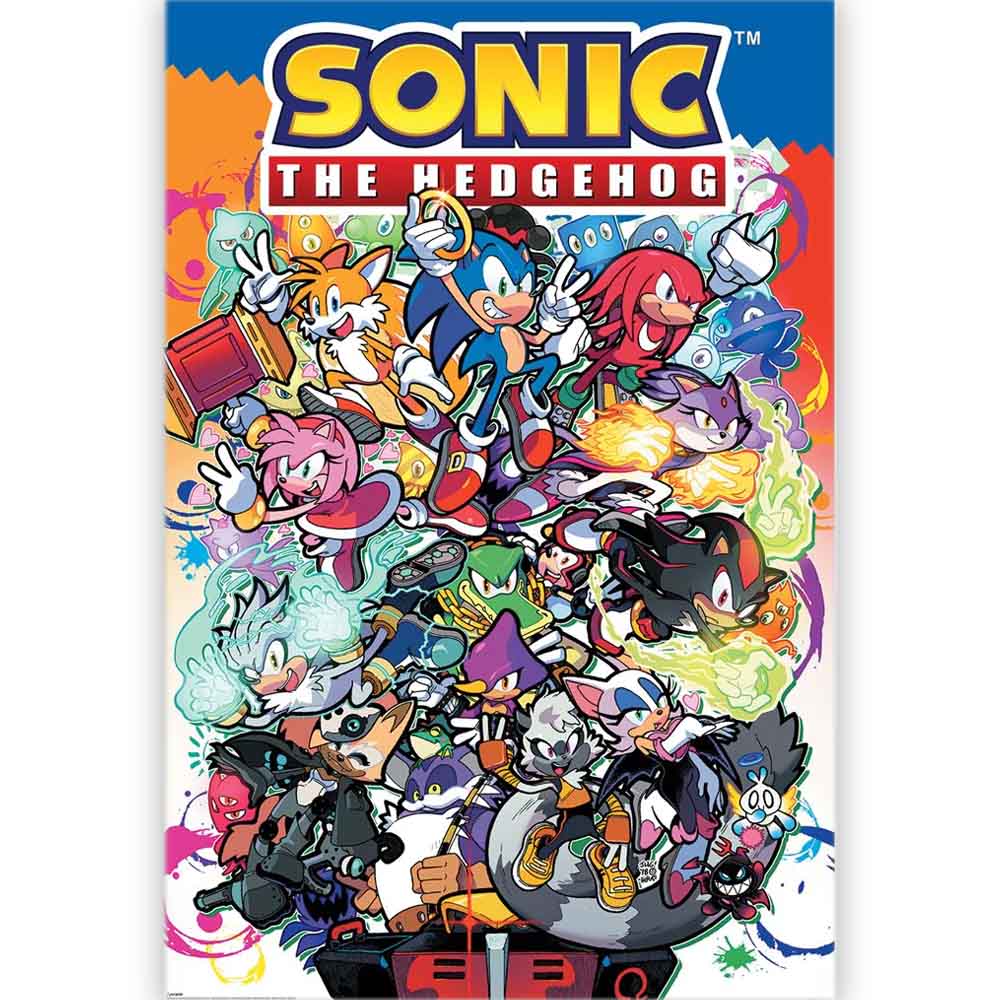 SONIC THE HEDGEHOG ソニックザヘッジホッグ (10月 新作発売 ) - Sonic Comic Characters / ポスター 【公式 / オフィシャル】