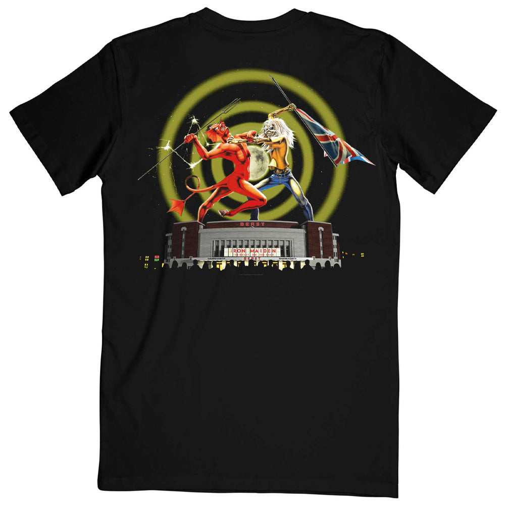 
                  
                    IRON MAIDEN アイアンメイデン (9月 来日 ) - Beast Over Hammersmith Eddie & Devil / バックプリントあり / Tシャツ / メンズ 【公式 / オフィシャル】
                  
                